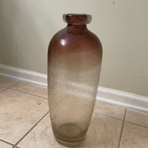 Purple and clear vase